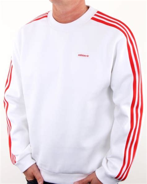 adidas mdn sweatshirt weiß rot|adidas originals hoodie.